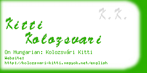 kitti kolozsvari business card
